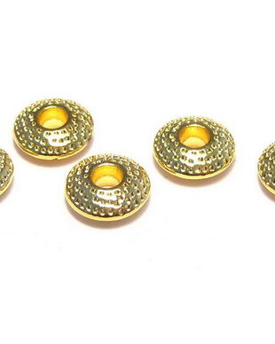 Distantier metalic, auriu, 8x3 mm