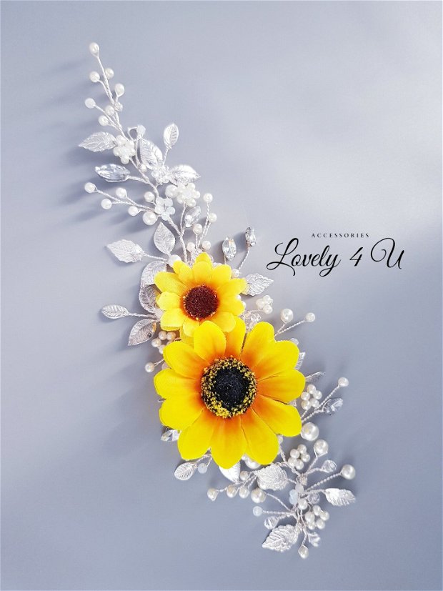 Accesoriu floarea soarelui - Accesoriu elegant * Sunflower - Colecție de lux