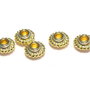 Distantier metalic, auriu, 5x3 mm