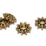 Distantier metalic, auriu antichizat, 8.5x3 mm