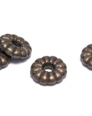 Distantier metalic, cupru, 7x2 mm