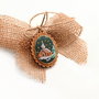 Ornamet pentru brad cu broderie manuala