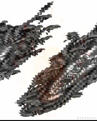 Decoratiune Medusa de pus pe perete din rasini