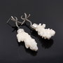 Cercei din argint 925, coral natural