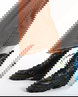 Ghete Smiley Negre 2