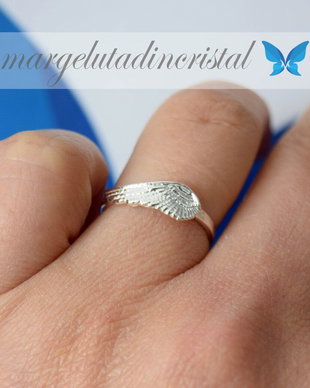 Inel / Aripa de inger / Angel Wings / Argint