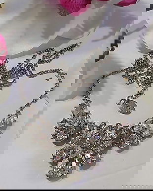 Colier cu cristale fatetate