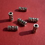 Tub din argint .925 cu inimioare partial antichizat aprox 4x9 mm