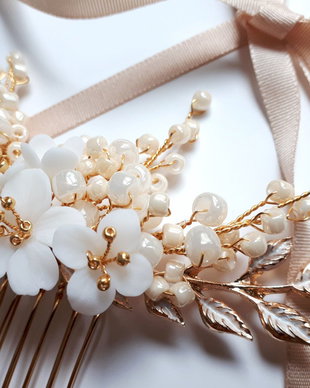 Odette - pieptene ornamental unicat