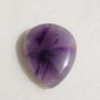 Cabochon ametist (INDIA - lucrat manual) aprox 30x24x6.5 mm
