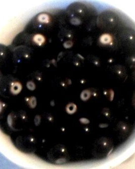 Margele sticla maro inchis 8 mm cal. III