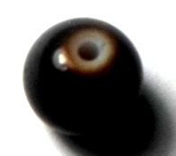Margele sticla maro inchis 8 mm cal. III