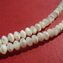 Sidef alb NATURAL disc aprox 6x4 mm