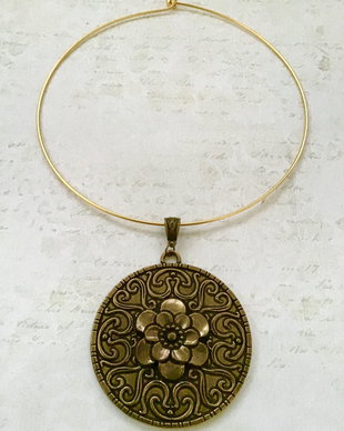 Pandantiv boho zamac bronz