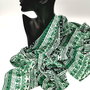 Esarfa VERDE CU IMPRIMEU BOHO-CHIC