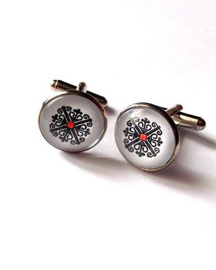 butoni camasa cu motiv traditional 37746