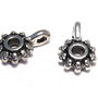 Margele din metal cu agatatoare, argintiu antichizat, 12.5x9x4 mm