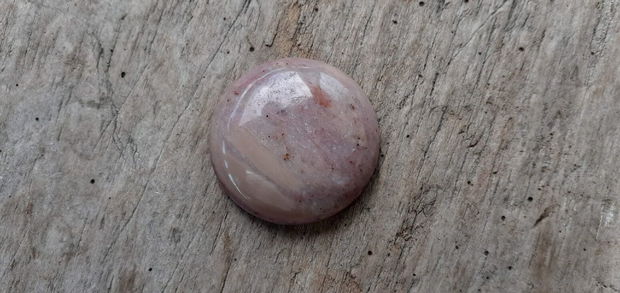 Cabochon rodonit roz, 30 mm