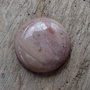 Cabochon rodonit roz, 30 mm