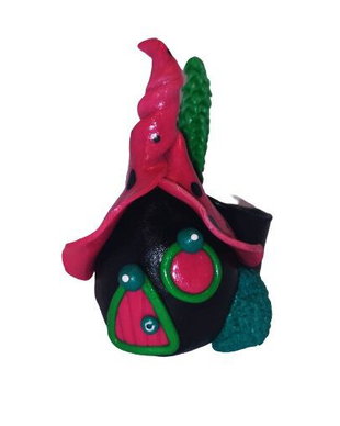 Suport creion/stilou - Dotty Pink Fairy house