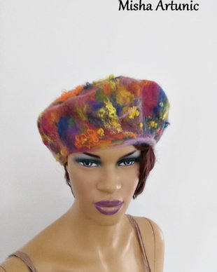 Basca impaslita,colorata, glam