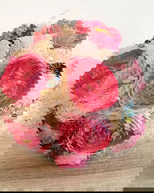 Buchet multicolor, Buchet handmade din flori artificiale, Buchet cu flori, Decor nunta