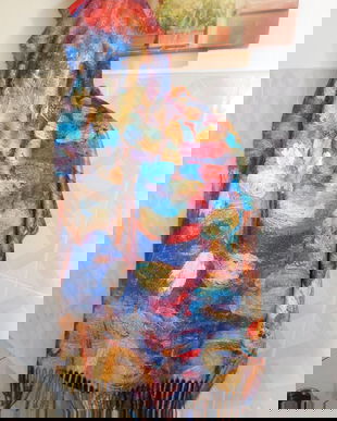 CASMIR , ESARFA NOUA ,  SUPERBA , UN TABLOU  VIU