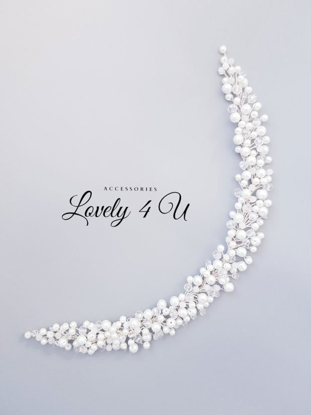 Bertha* Accesoriu elegant cu perle și cristale