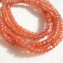 Agate portocalii rondele mici fatetate sir aprox 18.5 cm