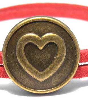 Slide Charm bronz, 17x5.5 mm