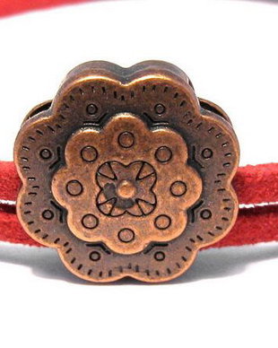 Slide Charm cupru, 17x5.5 mm
