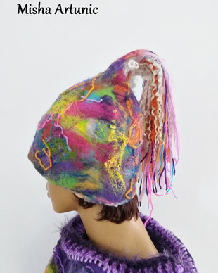 Vândut Fes/ Caciula impaslita, colorata,unisex