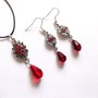 set sticla si marcasite 37401
