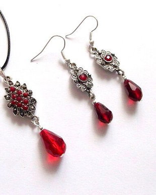 set sticla si marcasite 37401