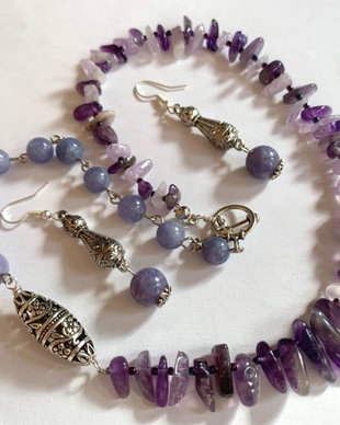 AMETHYST LIGHT-ametist,jad,toho,argint tibetan