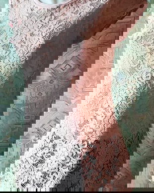 bluza dantela roz pal , Clockhouse , M