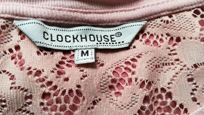 bluza dantela roz pal , Clockhouse , M