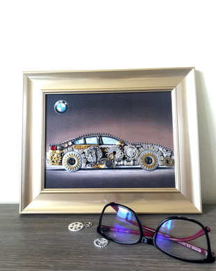 Masina model BMW Cod M 453, Cadouri masini, Cadouri barbati, Accesorii aurii, Breslo