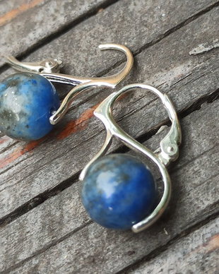 Cercei Argint 925 si Lapis lazuli