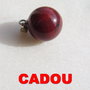 CADOU .... Pandantiv jasp rosu bila aprox 14 mm (22 mm cu agatatoarea)