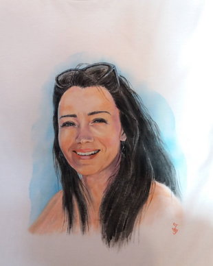 Portret pictat pe tricou