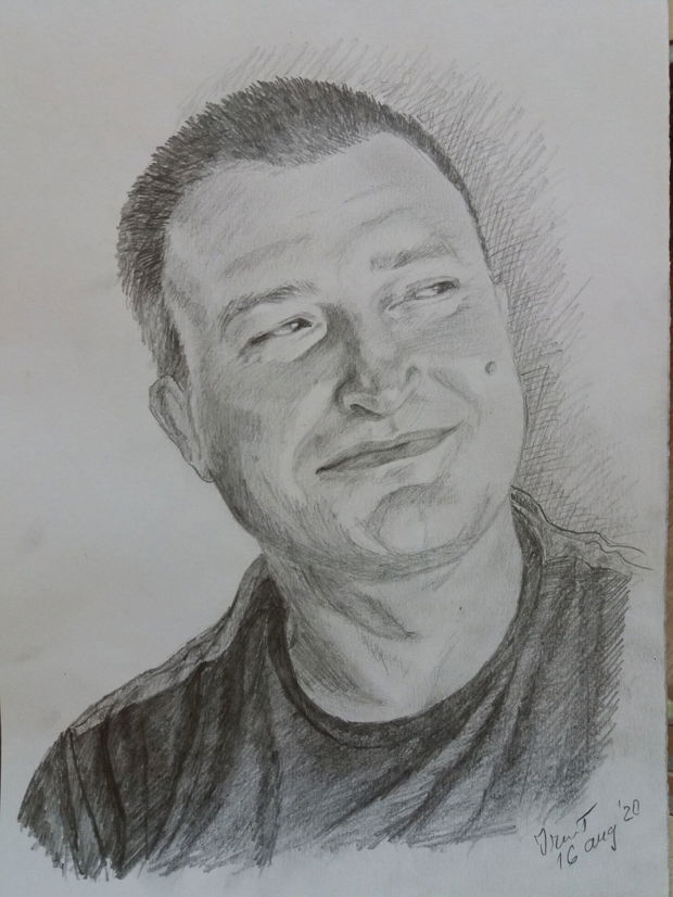 Portret in creion (dupa fotografie)