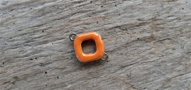 Link/conector portocaliu, 18x18 mm