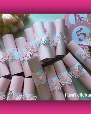 Invitatii botez cu fluture