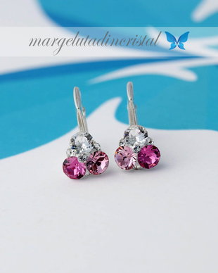 Cercei Swarovski  Mini Chaton - Floricica