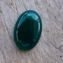 Cabochon agata verde, 30x20 mm