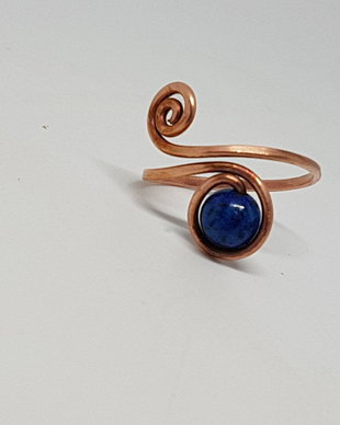 Inel din cupru,inel reglabil, inel handmade