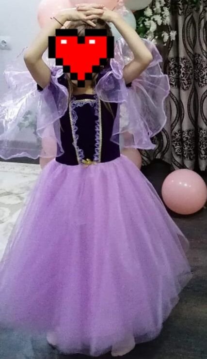 Rochiță prințesa Rapunzel mov