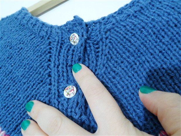 Pulover tricotat manual unicat marime universala