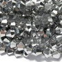 Cristale din sticla, biconice, 4 mm, electroplacate, platina